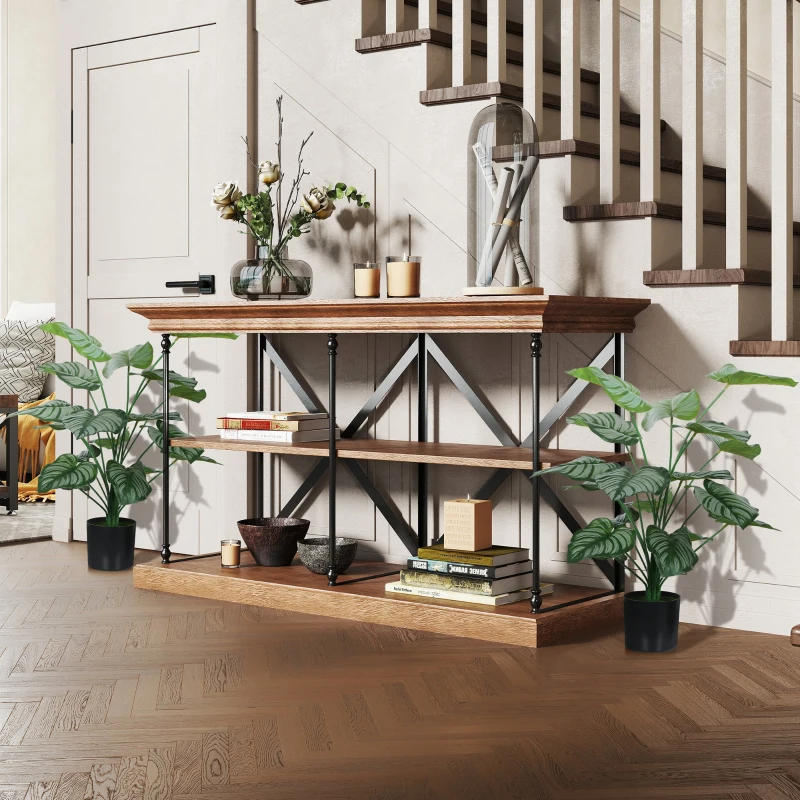 HOMCOM Lot de 2 plantes artificielles intérieures 65 cm, arbre artificiel avec pot en plastique et flocage, vert