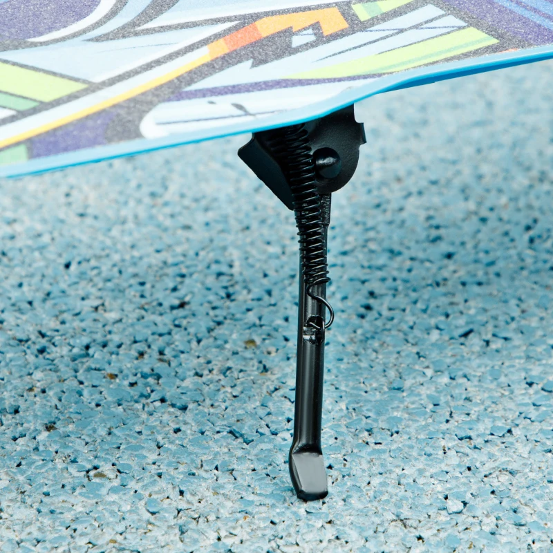 AIYAPLAY Foldable Kids Scooter with Adjustable Handlebar, 200mm Big Wheel, Rear Fender Brake, for Ages 6-12 Years, Blue