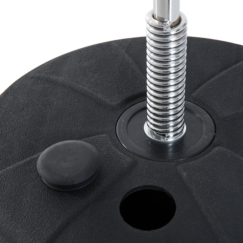 HOMCOM Standing Punching Bag Adjustable Height 126-144 cm with Gloves, Pump and Weighted Base for Children and Beginners - Red