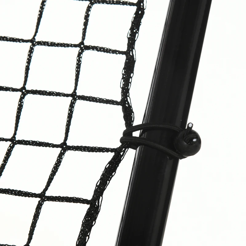 SPORTNOW Foldable football rebound net rebounder for football training multi-sport adjustable-angle, black