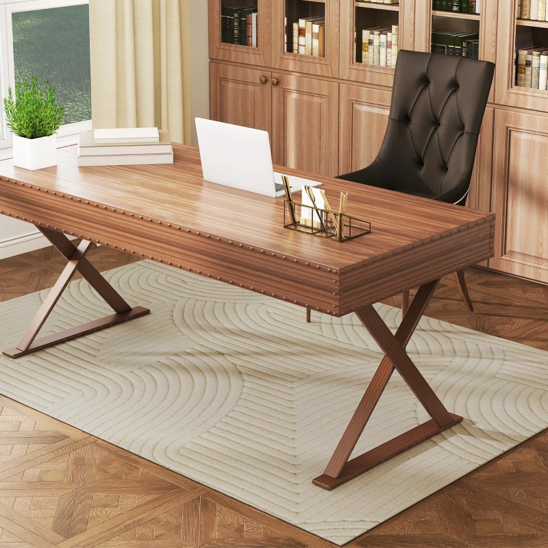 HOMCOM Living Room Rug 200 x 140 cm, Thick Pile Geometric Rug, Plush & Non-Slip, Cream