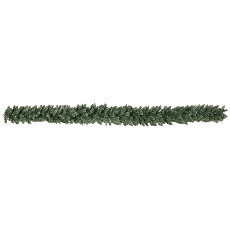HOMCOM 2.7 m Artificial Christmas Garland Decoration with 216 Tips, Fir Garland for Stairs & Fireplace, Green