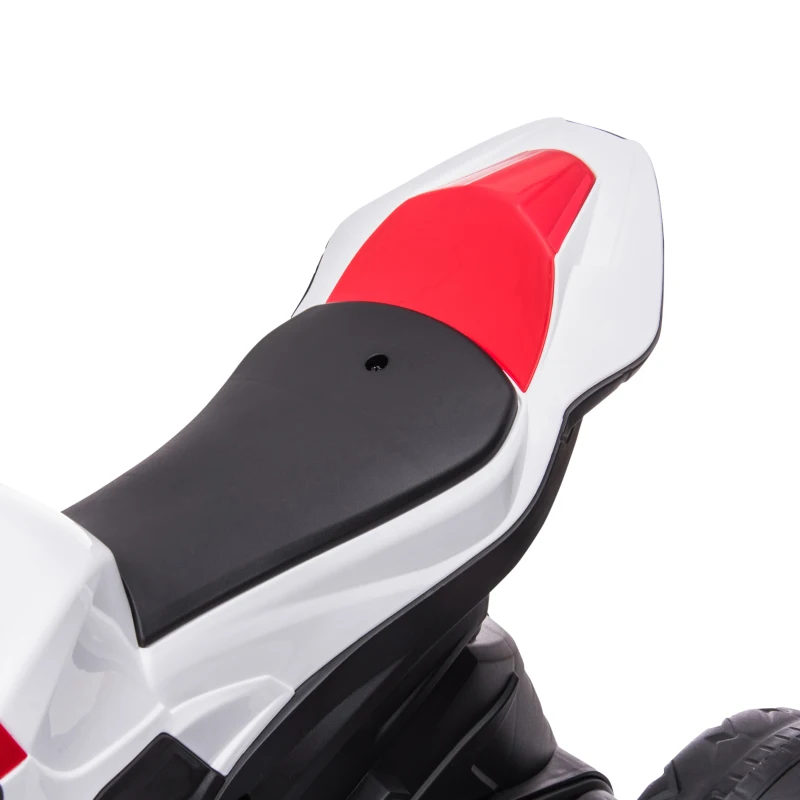 HOMCOM Kindermotorrad, Elektromotorrad, Scheinwerfer, 3 Musikmodi, für Kinder 1,5-5 Jahre, Rot, 82,5 x 42 x 54cm