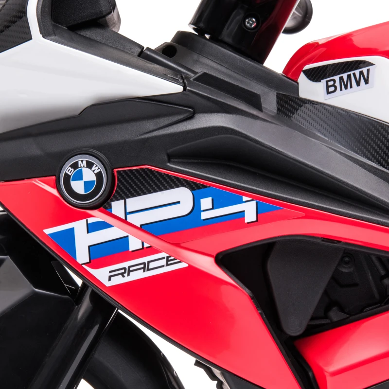 HOMCOM Kindermotorrad, Elektromotorrad, Scheinwerfer, 3 Musikmodi, für Kinder 1,5-5 Jahre, Rot, 82,5 x 42 x 54cm