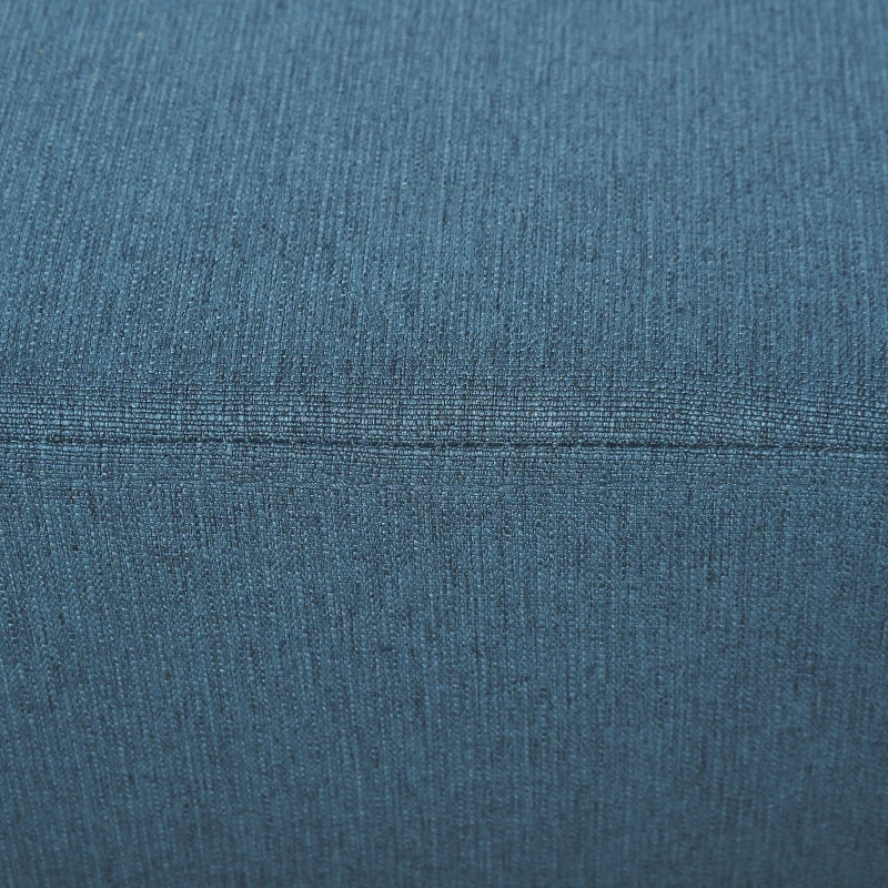 HOMCOM Pouf footstool low stool in linen fabric load capacity 110 kg 40 x 30 x 24 cm dark blue