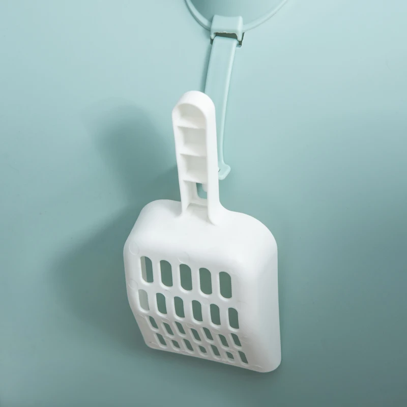 PawHut Bac à litière pour chat maison de toilette pour chat avec porte battante, pelle et filtre inclus dim. 43L x 44l x 47H cm