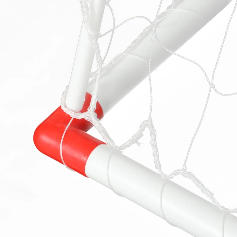 HOMCOM Outdoor Kids' Handball Goal 5 Target Zones Inflatable Handball Pump 116 x 48 x 76 cm White