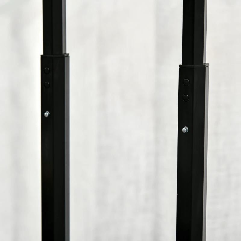 HOMCOM Rolling Makeup Storage Case w/ Swivel Wheel, Pink