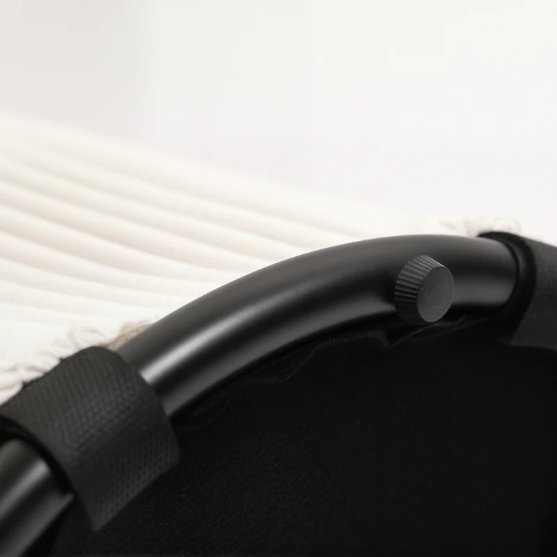 HOMCOM 32 L storage pouf living room pouf in corduroy with lid max load 120 kg, for hallway, bedroom, living room, beige