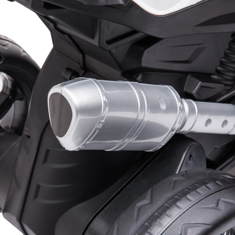 HOMCOM Kindermotorrad, Elektromotorrad, Scheinwerfer, 3 Musikmodi, für Kinder 1,5-5 Jahre, Rot, 82,5 x 42 x 54cm