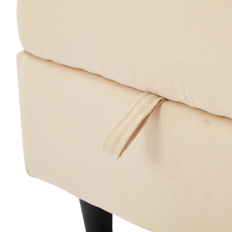 3-seater L-Shaped Sofa Bed with Reversible Chaise, USB and Type-C Charging, Convertible Sleeper for Living Room, 180L x 120W x 72H cm, Beige