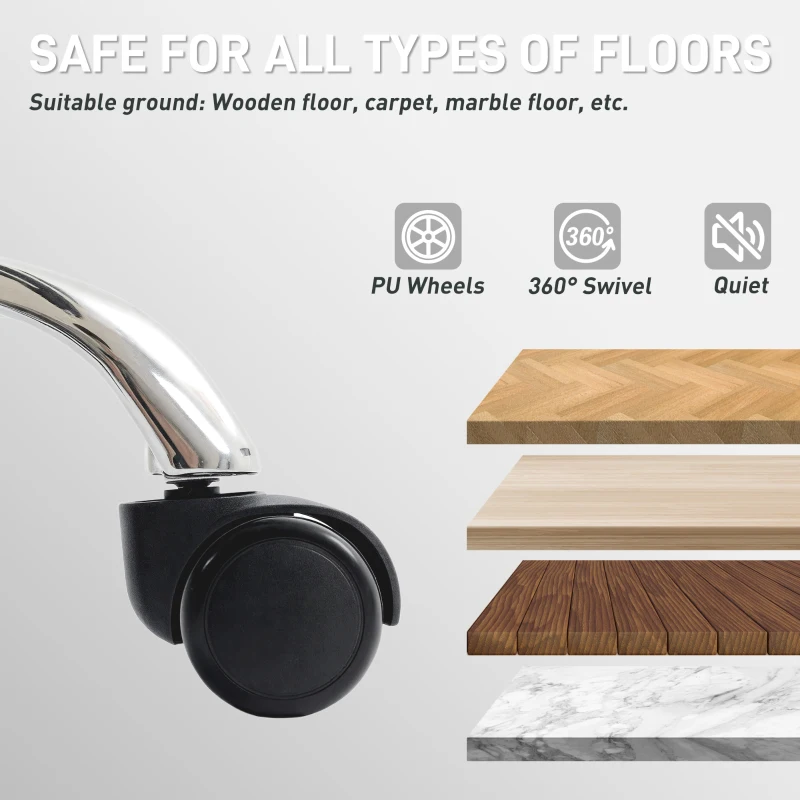 HOMCOM 155° Reclining Faux Leather Swivel Office Chair -Black