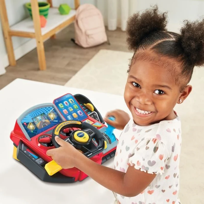 Simulateur de conduite pour enfant - VTECH Super Console Turbo Pilote - Écran couleur et 20 jeux inclus