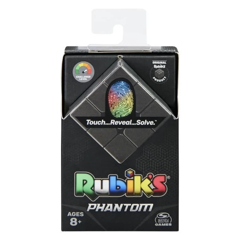 Rubik's Cube 3x3 Phantom - Rubik's - Jeu de réflexion - Couleurs révélées par la chaleur des mains