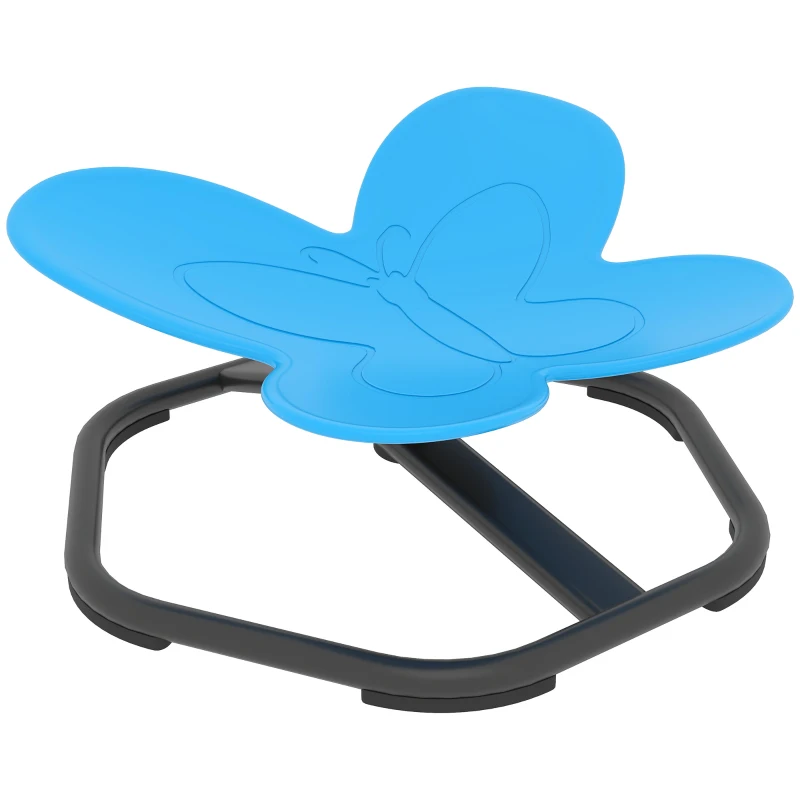 AIYAPLAY Butterfly-Shaped-kids Swivel Chair, Sensory Spinning Chair for Balance, Coordination Training, Blue