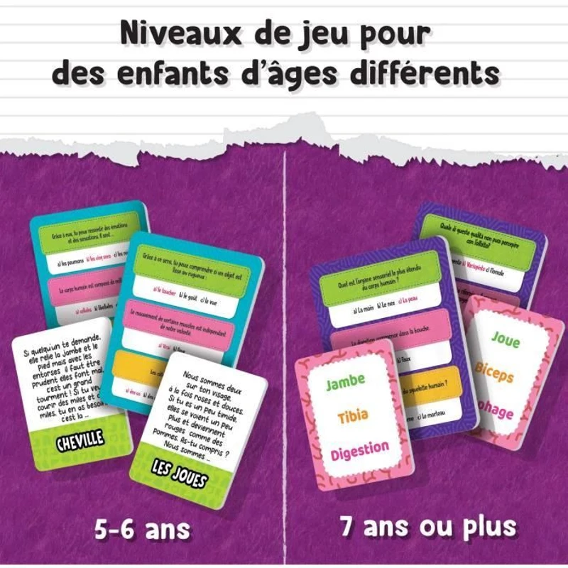 Jeu éducatif - LISCIANI - Vive le Corps Humain - Découverte du corps - Quiz et parcours - Multiniveaux ludiques