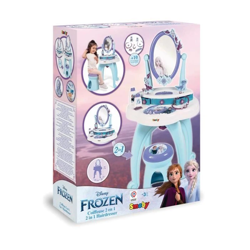Coiffeuse 2 en 1 Frozen - Reine des Neiges - des 3 ans