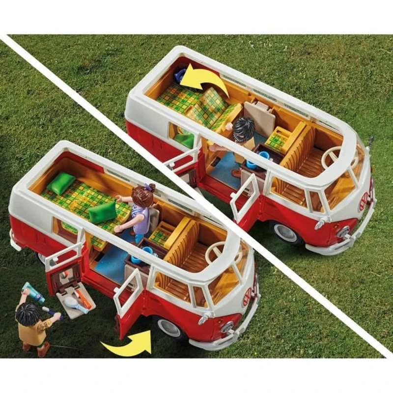 PLAYMOBIL 70176 Volkswagen T1 Combi, Classic cars, Adulte, Voiture de collection