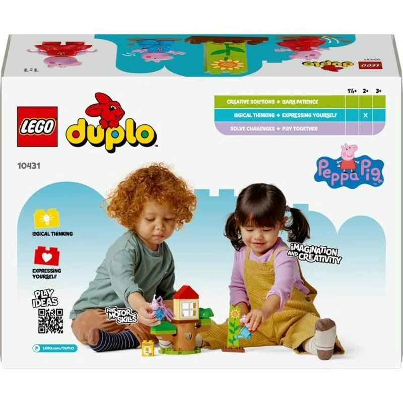 LEGO DUPLO 10431 Le Jardin et la Cabane dans l'Arbre de Peppa Pig - Jouet Créatif