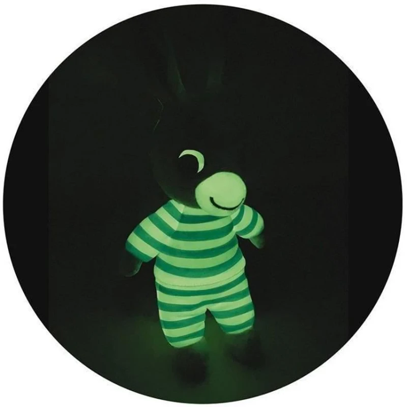 Peluche lumineuse naturelle TROTRO - Jemini - 25 cm - fonctionne sans pile