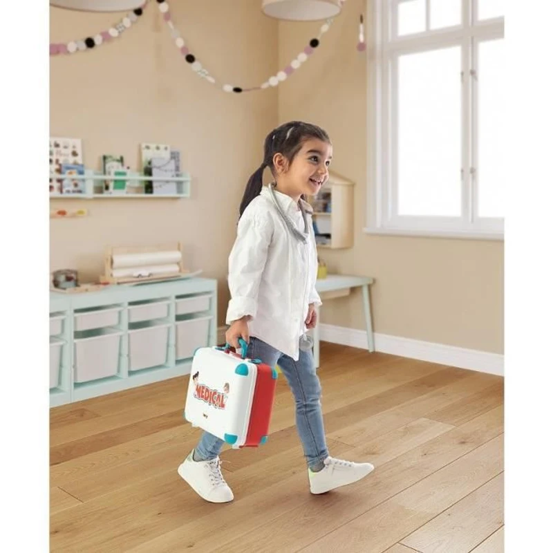 Smoby - Malette médicale  - Nombreux accessoires de médecin - Dés 3 ans - Fabriqué en France