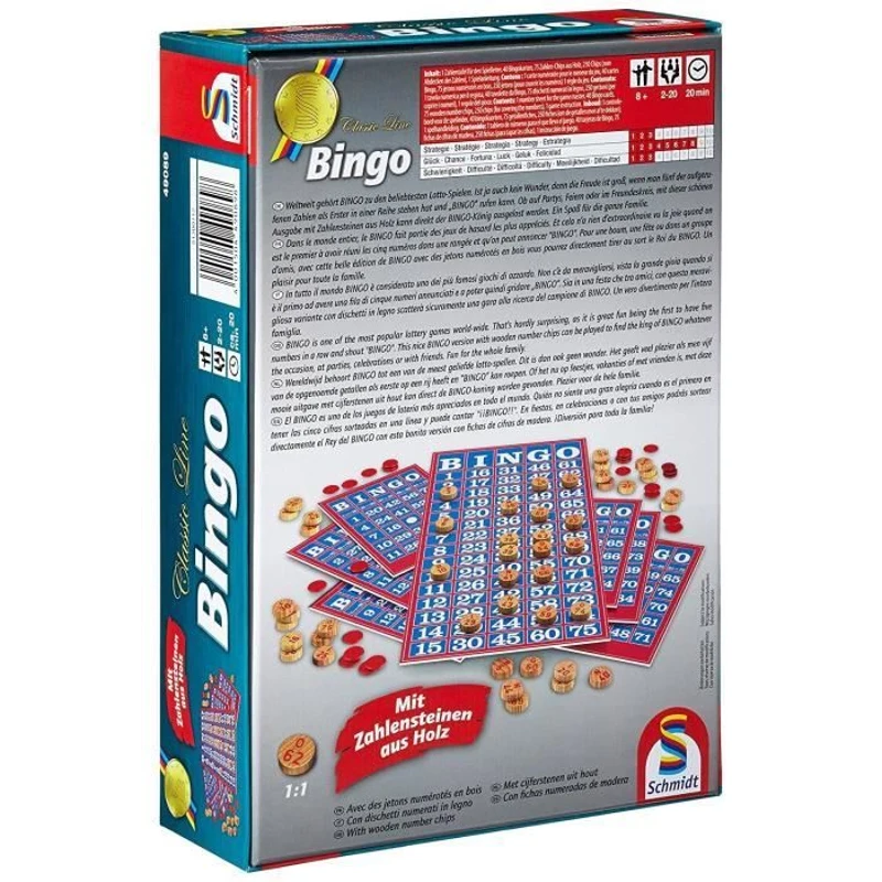 Jeu de société Bingo Classic line SCHMIDT AND SPIELE - Mixte - A partir de 8 ans