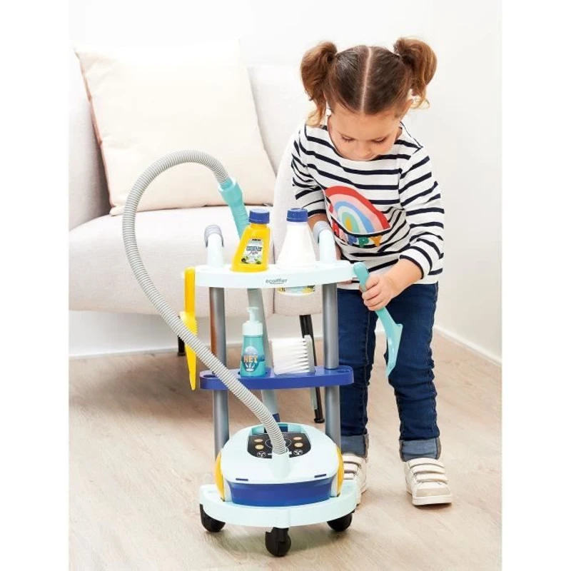 Chariot de ménage + aspirateur - ECOIFFIER - 2772 - Faire le ménage devien un plaisir