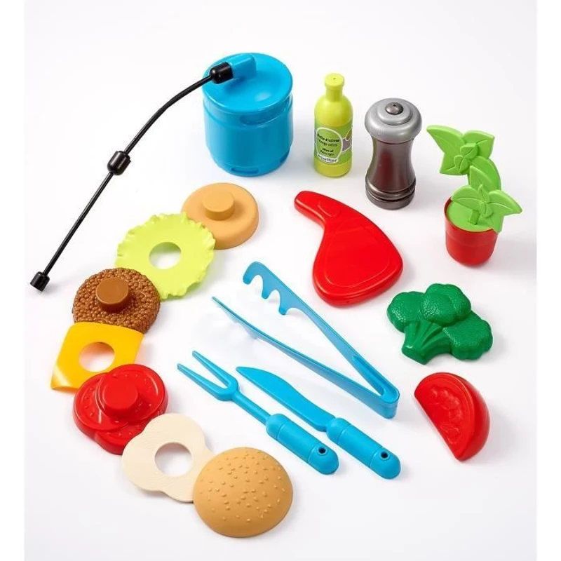 La Plancha + 12 Accessoires inclus, Jeu d'imitation, Outillage de jardin pour enfants, Jouets Ecoiffier 4669, Des 18 mois, Fabriqué