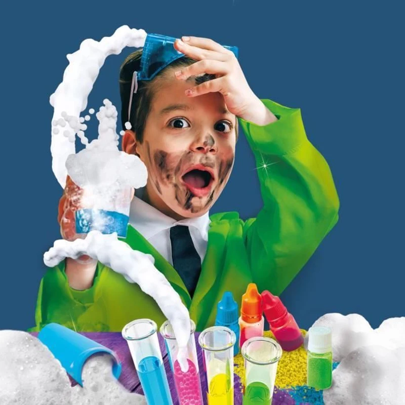 Laboratoire scientifique - LISCIANI - I'm a Genius - Science des mousses - Pistolet a mousse - 15 expériences ludiques