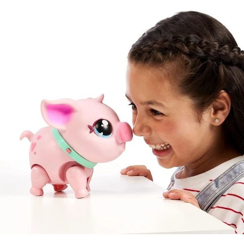 Jouet interactif - MOOSE TOYS - Little Live Pets Cochon rose - A partir de 5 ans - Piles incluses