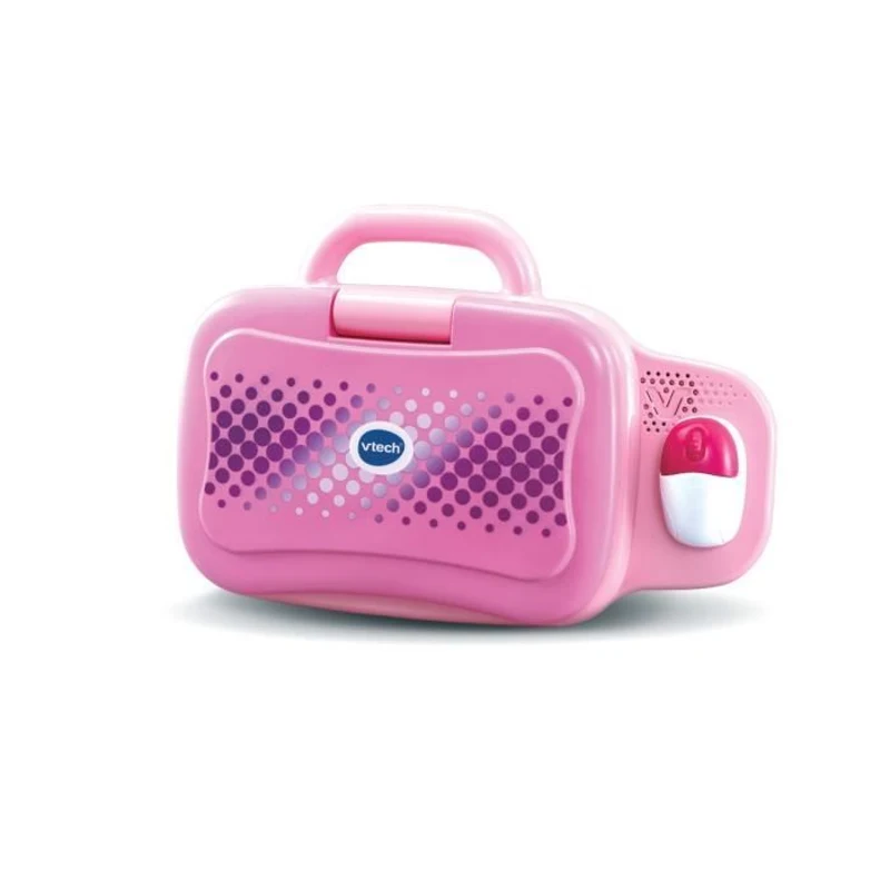 Ordinateur éducatif VTECH ORDI GENIUS PRO ROSE pour enfants de 3 a 7 ans avec souris et 20 activités incluses