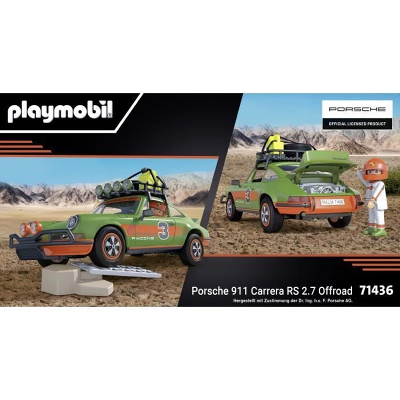 PLAYMOBIL 71436 Porsche 911 Carrera RS 2.7 Offroad Edition, Classic cars, Adulte, Voiture de collection