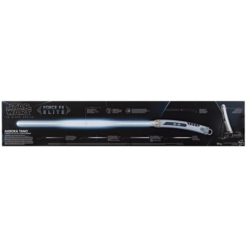Sabre laser d'Ahsoka Tano électronique, Force FX Elite avec LED et effets sonores premium, a partir de 14 ans, Star Wars The Black S