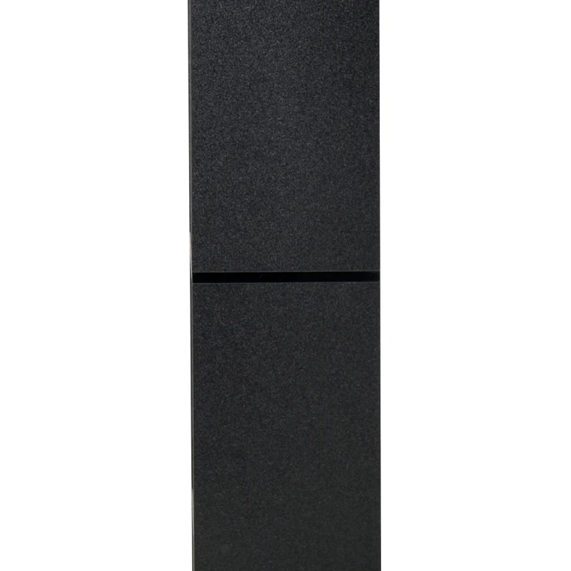 HOMCOM 8-Tier Freestanding Bookcase w/ Melamine Surface Anti-Tipping Foot Pads Home Display Storage Grid Stand Bedroom Living Room Furniture Modern Style - Black