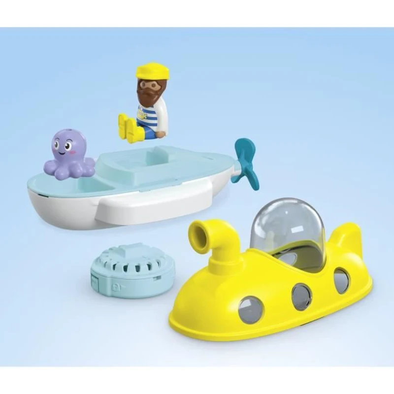 PLAYMOBIL Junior 71440 Sous-marin, Junior AQUA Tinti, Jouet pour le bain, Des 12 mois