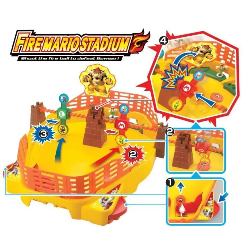 Jeu d'action et de réflexe - EPOCH - Fire Mario Stadium - Licence Mario - 20 min