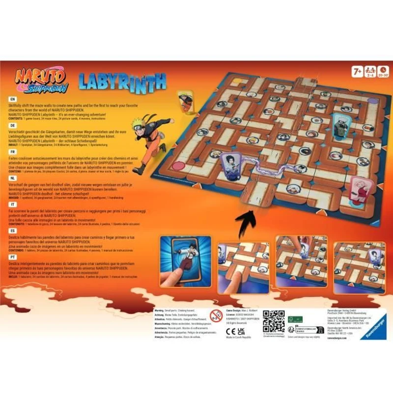 Labyrinthe Naruto, jeux de société, Naruto Shippuden, Des 7 ans, 27557, Ravensburger