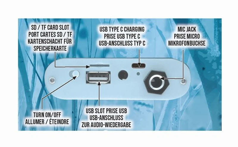 Enceinte Karaoké Enfant - LEXIBOOK - La Reine des Neiges - Bluetooth V5.0 - Effets Lumineux