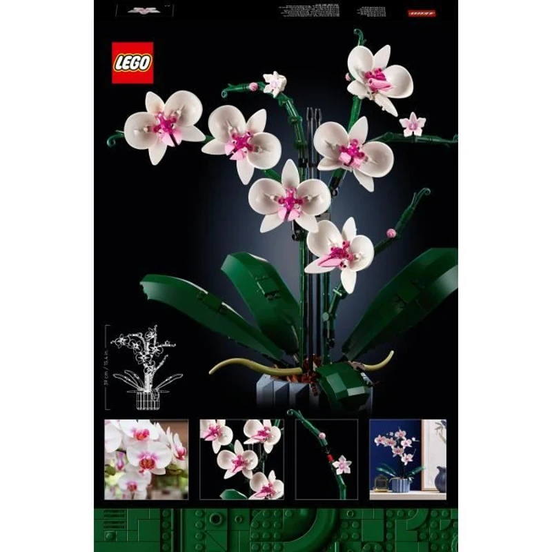 LEGO  Icons 10311 L'Orchidée Plantes de Fleurs Artificielles d'Intérieur, Décoration de Maison