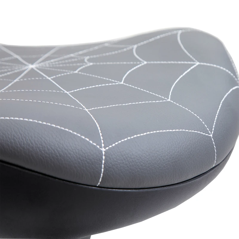 Vinsetto Taburet de birou cu funcție de rotire, taburet ergonomic, reglabil pe înălțime 65,5-83,5 cm, înclinabil 120°, Gri