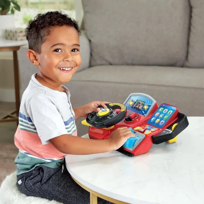 Simulateur de conduite pour enfant - VTECH Super Console Turbo Pilote - Écran couleur et 20 jeux inclus