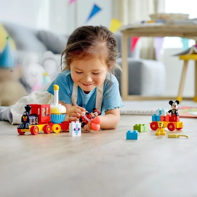 LEGO 10941 DUPLO Disney Le Train d'Anniversaire de Mickey et Minnie Jouet pour Enfant de 2 ans et plus avec Train et Figurines