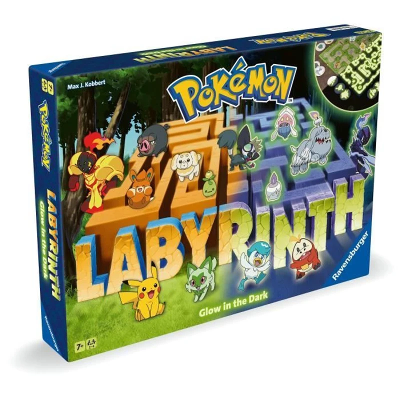 Labyrinthe Pokémon, Jeu de société classique, Glow in the Dark, Pour Enfant et Famille, Des 7 ans, 22705, Ravensburger