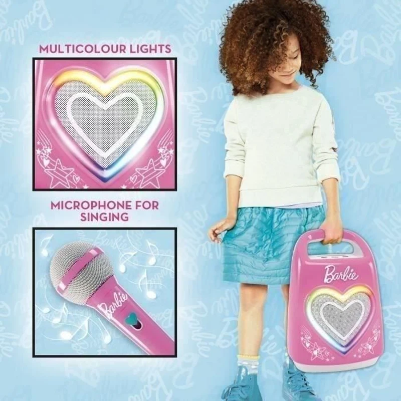 Enceinte Bluetooth - LISCIANI - Barbie Party - Compatible micro - Connectivité smartphone - Idéal pour chanter et danser