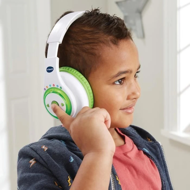 Casque audio interactif pour enfants - VTECH - Kidi Audio Max - Réglage du volume sonore - Livret imagé inclus