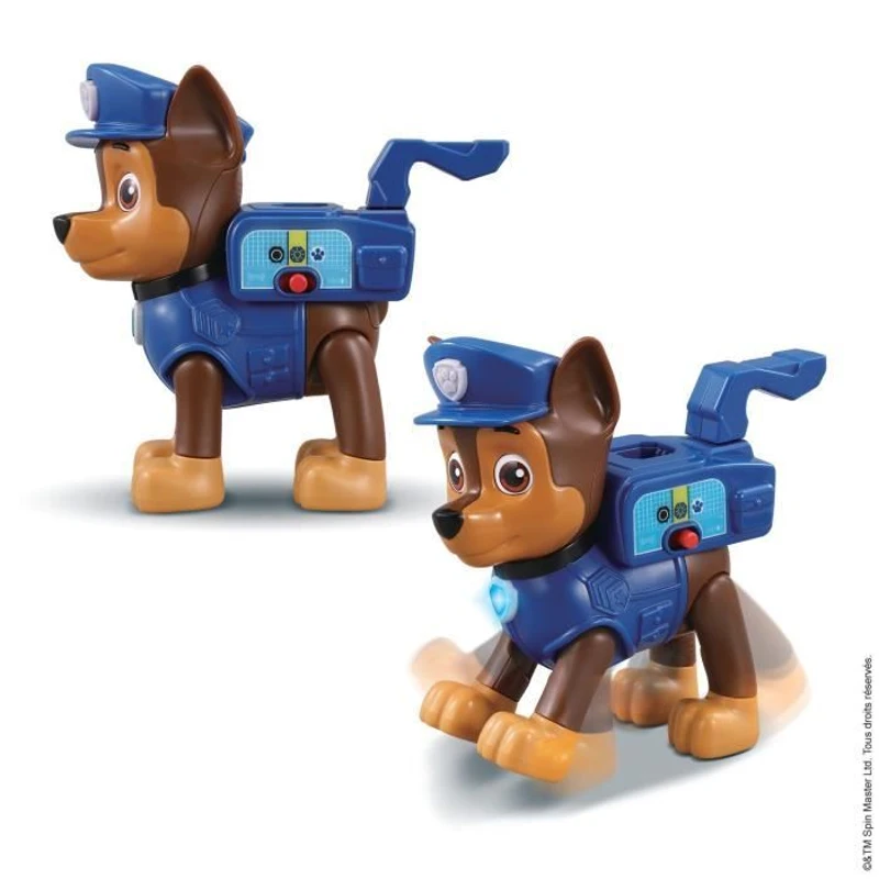 Figurine interactive VTECH Pat Patrouille - Chase avec accessoires de sauvetage pour enfants de 3 a 7 ans