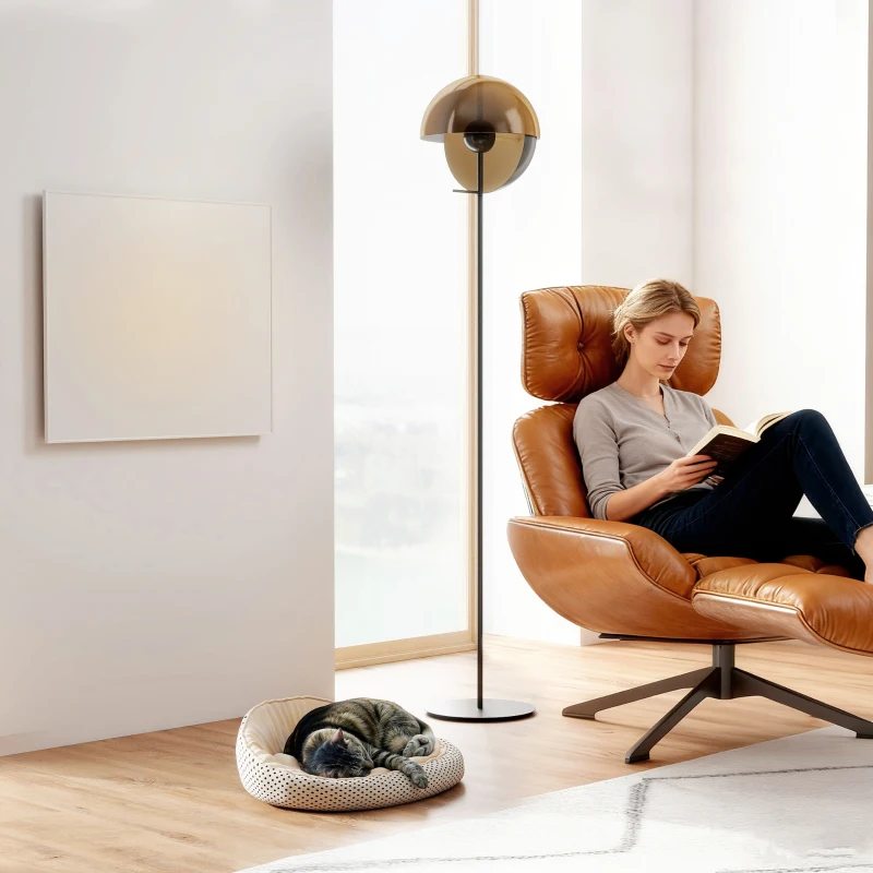 HOMCOM Încălzitor electric, montaj pe perete, încălzire cu infraroșu, eficient energetic, termostat, temporizator, telecomandă, protecție la supraîncălzire