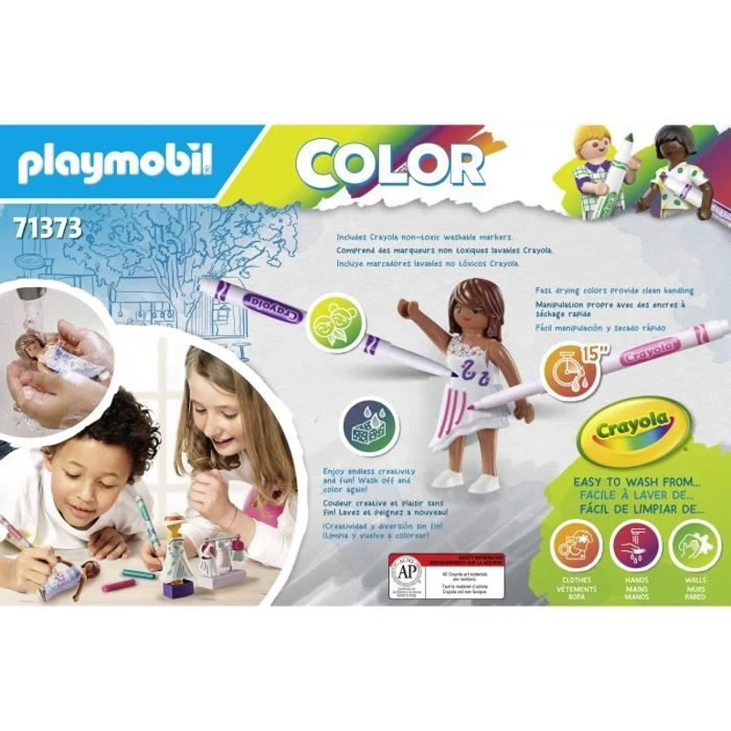 PLAYMOBIL Color : Atelier de styliste - PLAYMOBIL - Crée de nouvelles histoires a tes couleurs - Mixte - 5 ans