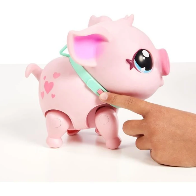 Jouet interactif - MOOSE TOYS - Little Live Pets Cochon rose - A partir de 5 ans - Piles incluses