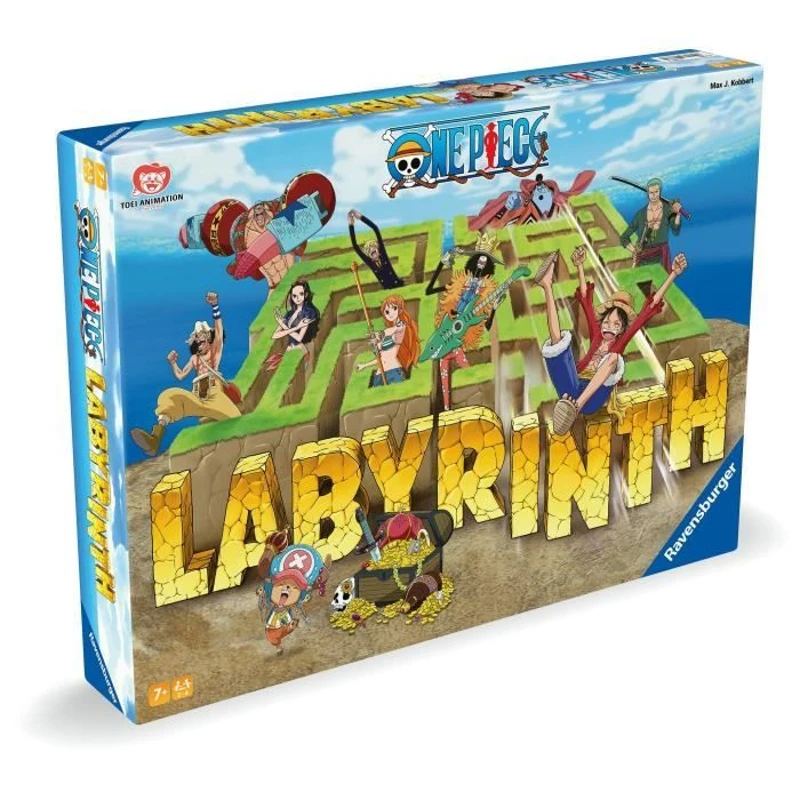 Ravensburger–Jeu de société classique–Labyrinthe One Piece–Jeu de plateau-Jeu de réflexion-Enfant et Famille–Des 7 ans–Mixte–22887
